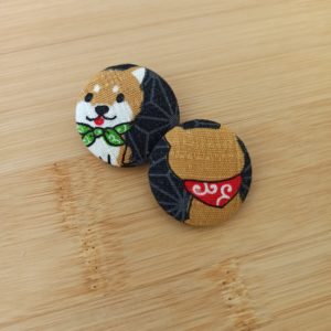 Elastici fermacapelli - akita kawaii nero