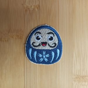 toppa adesiva a caldo daruma giapponese patch
