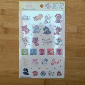 Simba, Principessa Zaffiro, Astroboy,Adesivi trasparenti osamu tezuka world